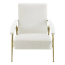 TOV-S6426 Abbey Cream Velvet Chair - Nabco Furniture Center