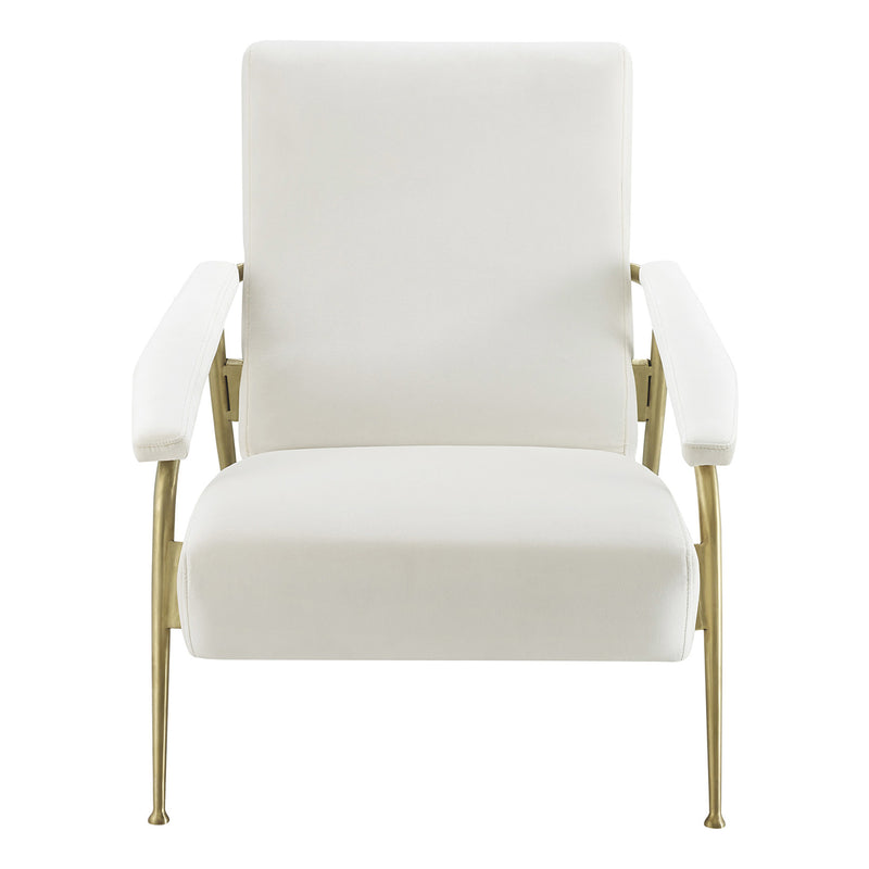 TOV-S6426 Abbey Cream Velvet Chair - Nabco Furniture Center