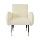 TOV-S68135 Babe Custard Velvet Chair - Nabco Furniture Center