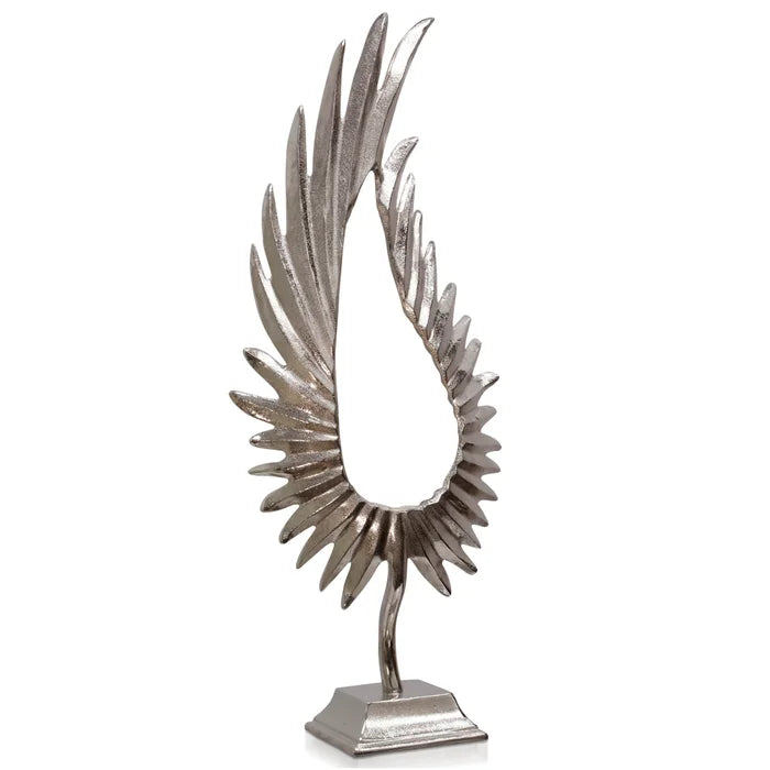 AI11286 Feathered Metal Sculpture - Nabco Furniture Center
